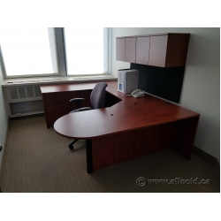 Autumn Maple U/C Suite Desk with RH Bullet